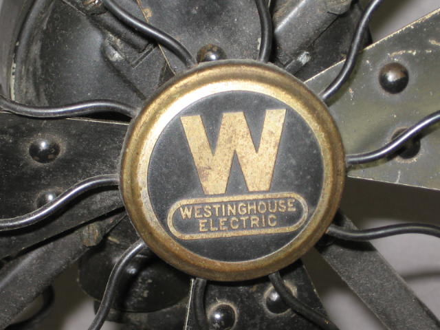 Vtg Antique Westinghouse Electric Oscillating Table Fan 2