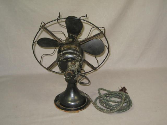 Vtg Antique Westinghouse Electric Oscillating Table Fan 3