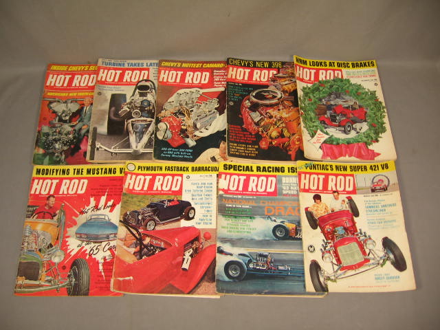 83 Vintage Hot Rod Drag Racing Magazines Lot 1963-1976+ 1