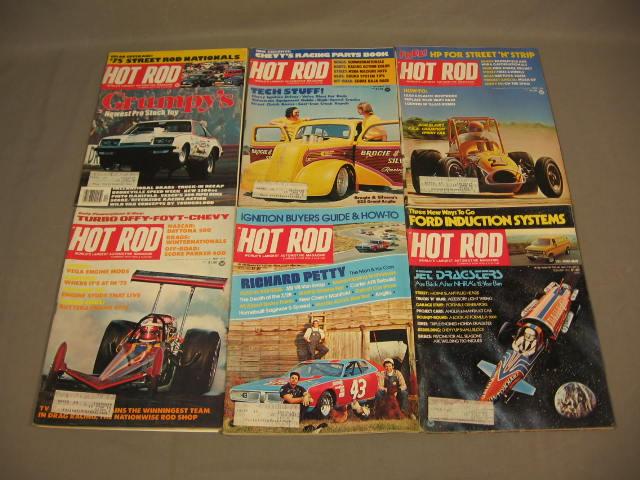 83 Vintage Hot Rod Drag Racing Magazines Lot 1963-1976+ 9