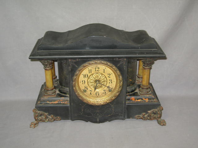 Antique Seth Thomas Adamantine Mantle Mantel Clock 1880