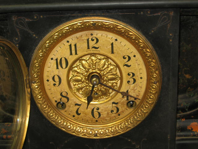 Antique Seth Thomas Adamantine Mantle Mantel Clock 1880 1