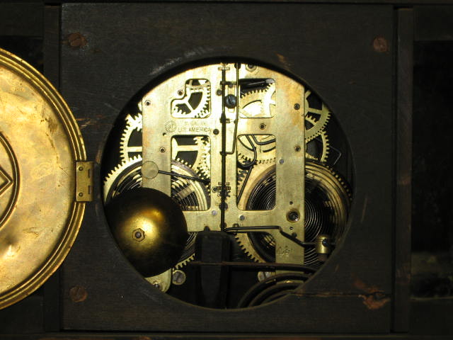Antique Seth Thomas Adamantine Mantle Mantel Clock 1880 6