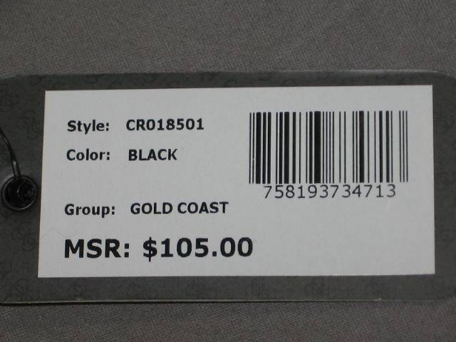 2 NWT Guess Gold Coast Shoulder Bags Black & Stone $210 5