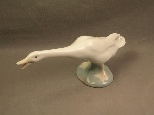 3 Lladro Figurine Girl Stretching W/Rooster Little Duck 1