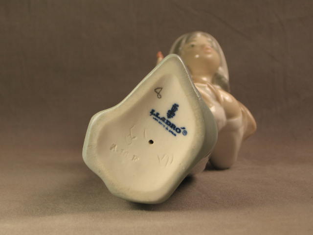 3 Lladro Figurine Girl Stretching W/Rooster Little Duck 9