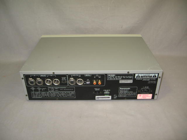 Panasonic SV-3700 Pro DAT Digital Audio Tape Recorder + 6