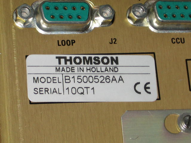 Thomson TTV 1707 Studio Camera Viewfinder OCP 42 Panel+ 12
