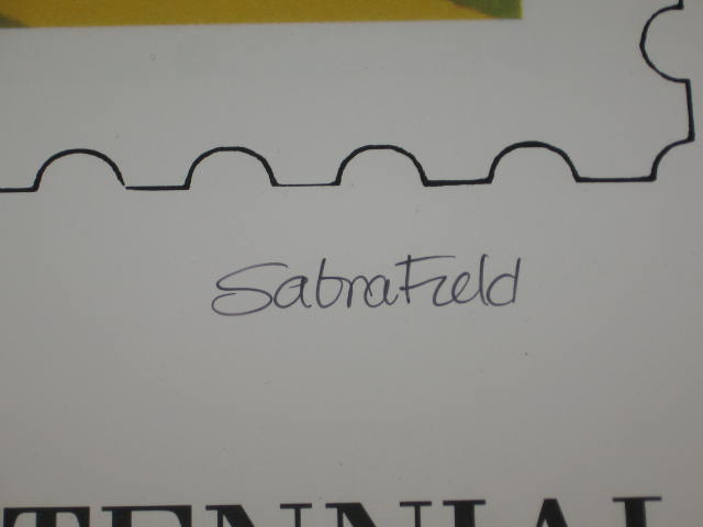 Sabra Field Signed Framed Print Statehood Bicentennial 3