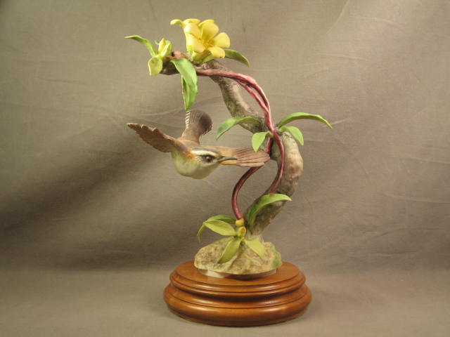 Royal Worcester Dorothy Doughty Bewicks Wren Bird Flower Porcelain Figure NR