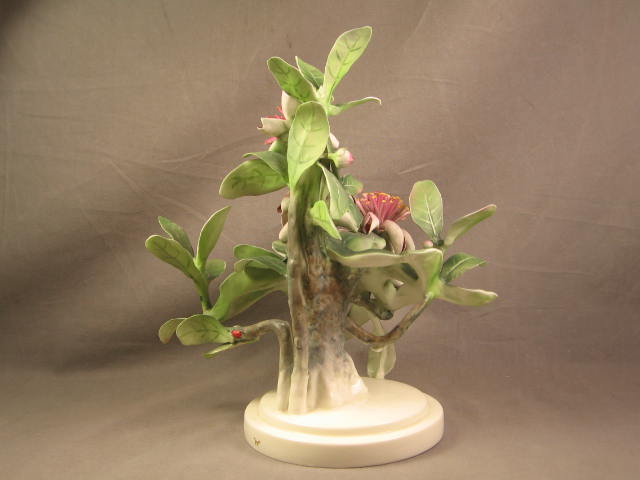 Royal Worcester Dorothy Doughty Mexican Feijoa Ladybird Flower Porcelain Figure 3