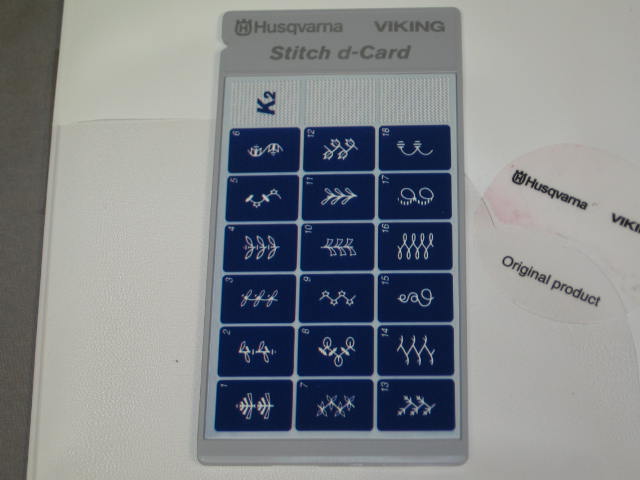 Husqvarna Viking Designer II K1 + K2 Stitch d-Cards NR! 4