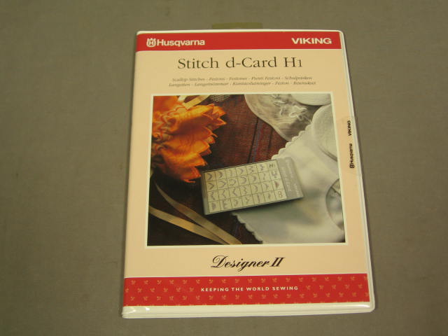 Husqvarna Viking Designer II H1 Scallop Stitch d-Card