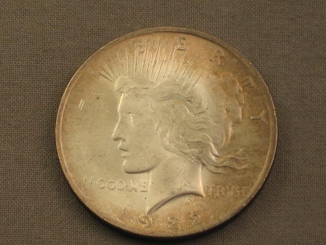 5 Silver Dollars 1886 1889 1921 Morgan +1922 1924 Peace 8