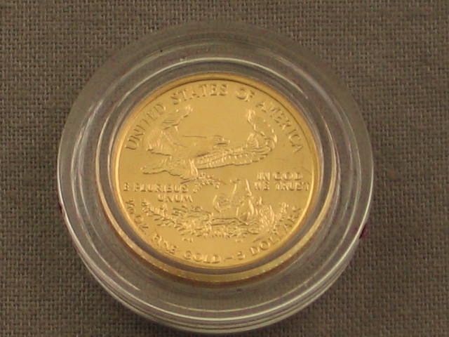 1994 $5 1/10 Oz Fine Gold American Eagle Coin W/Case NR 2