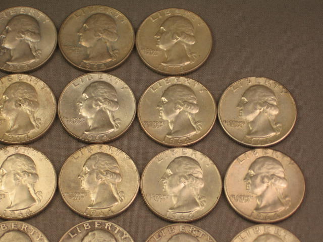 28 Silver Pre-1964 US Quarters Coin Collection Lot NR! 4