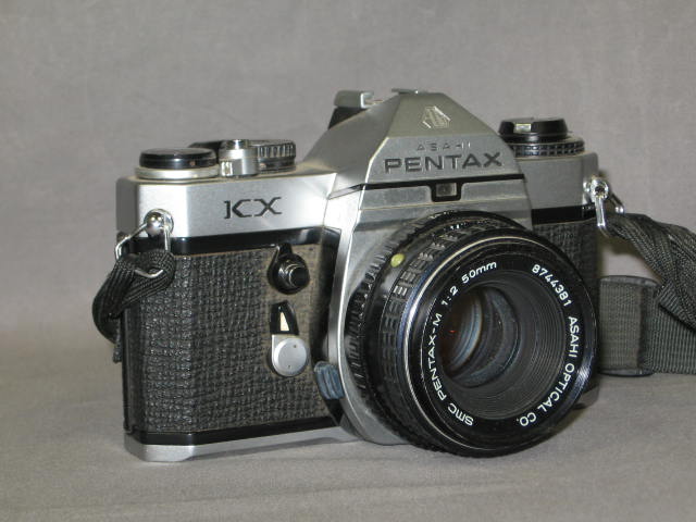 Asahi Pentax KX 35mm SLR Film Camera W/ 50mm 135mm Lens 2