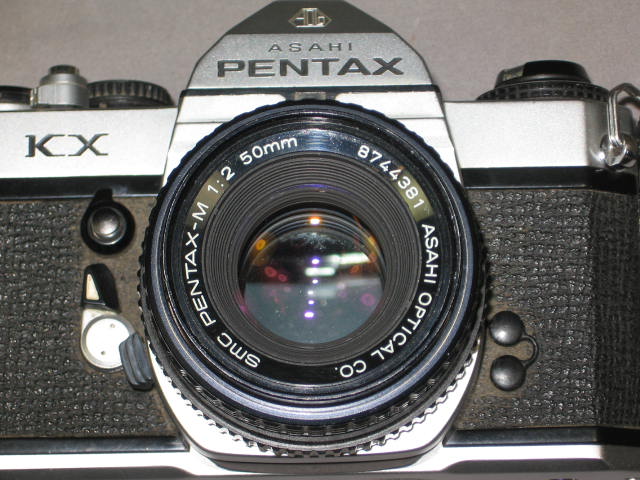 Asahi Pentax KX 35mm SLR Film Camera W/ 50mm 135mm Lens 7