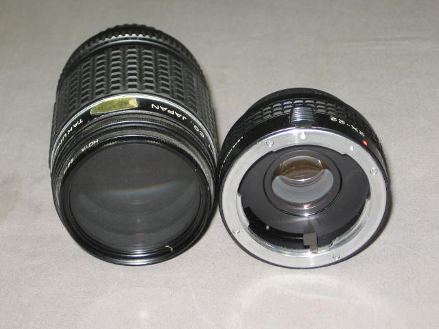 Asahi Pentax KX 35mm SLR Film Camera W/ 50mm 135mm Lens 10