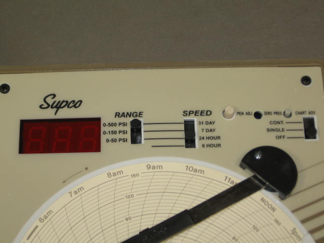 Supco CR87P 0-500 PSI 110V Pressure Chart Recorder + NR 2