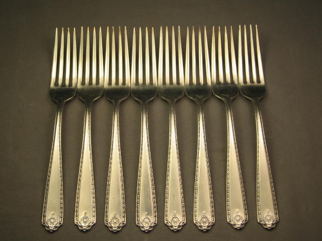 39-Pc Westmorland Sterling Silver Flatware Set 36 Oz ++ 2