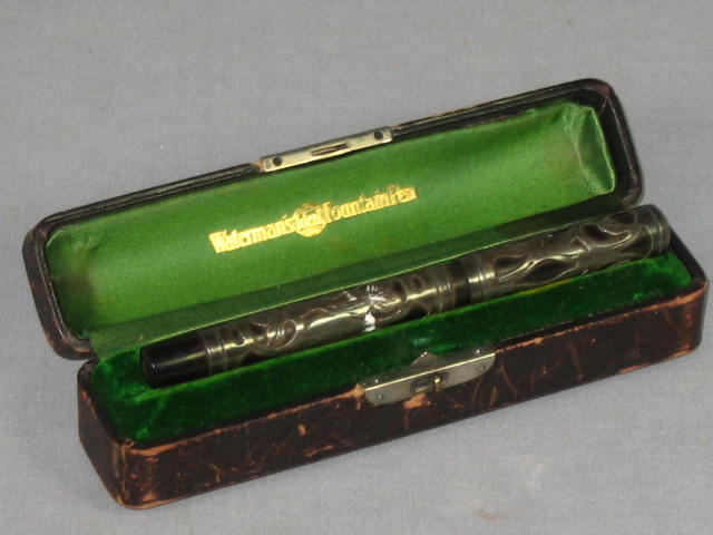 Waterman Ideal Antique Sterling Silver Fountain Pen NR!
