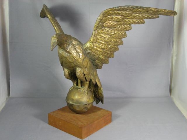 Antique 1800s Copper Golden Eagle Weathervane NR!