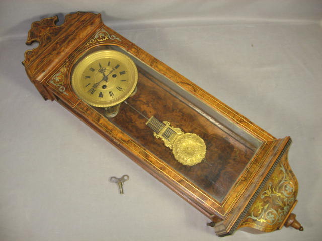 Antique Kienzle Czech Wooden Pendulum Wall Clock
