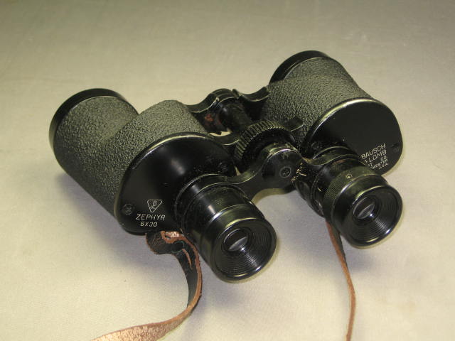 Vintage Bausch & Lomb Zephyr 6X30 Binoculars W/ Case NR 1