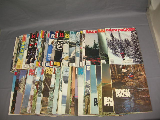 1973-83 Vintage Backpacker Magazine Issues Lot #1-59 NR