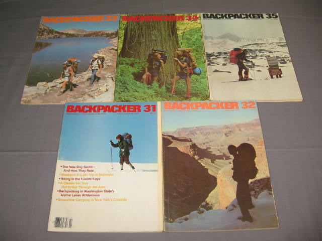 1973-83 Vintage Backpacker Magazine Issues Lot #1-59 NR 6