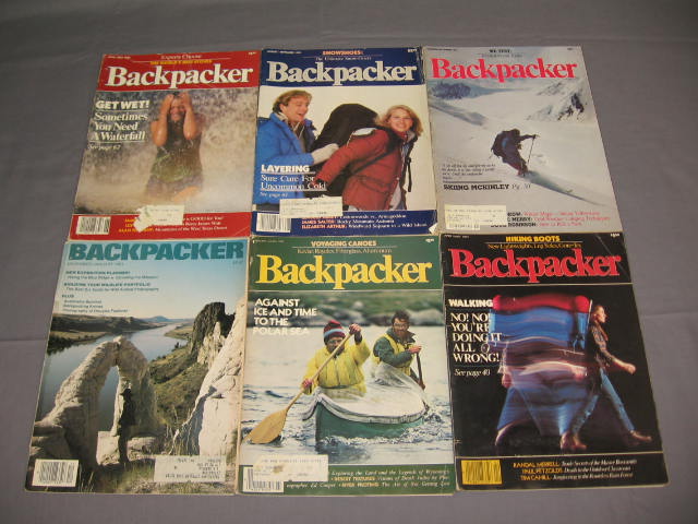 1973-83 Vintage Backpacker Magazine Issues Lot #1-59 NR 8
