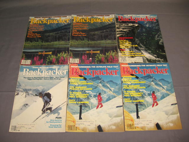 1973-83 Vintage Backpacker Magazine Issues Lot #1-59 NR 10