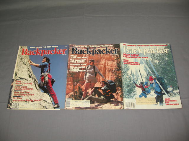 1973-83 Vintage Backpacker Magazine Issues Lot #1-59 NR 11