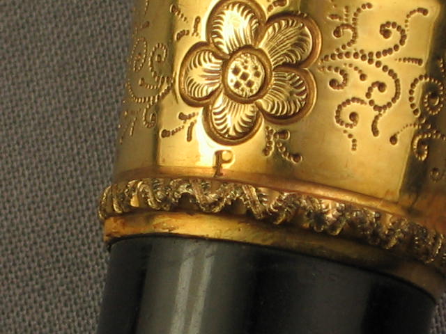 Rare Antique Gold Presentation Cane Walking Stick 1888 3