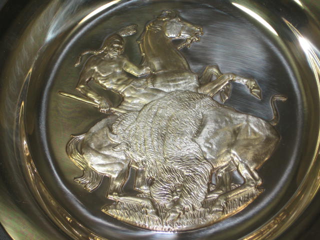 4 Franklin Mint 1970s Sterling Silver Collector Plates 6