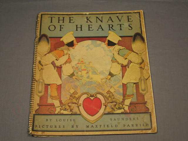 The Knave of Hearts 1925 Louise Saunders Maxfield Parrish Art Softcover Book NR!