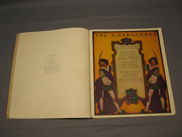 The Knave of Hearts 1925 Louise Saunders Maxfield Parrish Art Softcover Book NR! 2