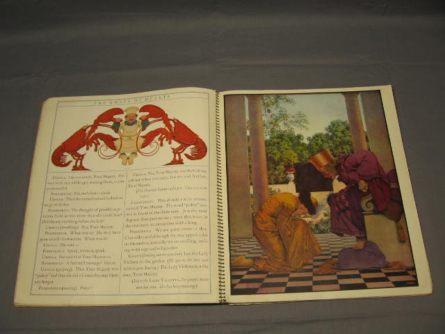 The Knave of Hearts 1925 Louise Saunders Maxfield Parrish Art Softcover Book NR! 8