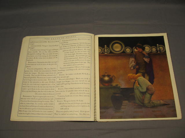 The Knave of Hearts 1925 Louise Saunders Maxfield Parrish Art Softcover Book NR! 11