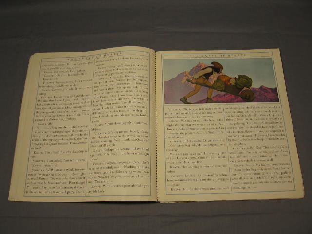 The Knave of Hearts 1925 Louise Saunders Maxfield Parrish Art Softcover Book NR! 12