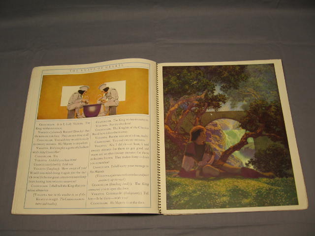 The Knave of Hearts 1925 Louise Saunders Maxfield Parrish Art Softcover Book NR! 14