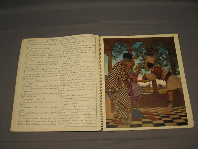 The Knave of Hearts 1925 Louise Saunders Maxfield Parrish Art Softcover Book NR! 16