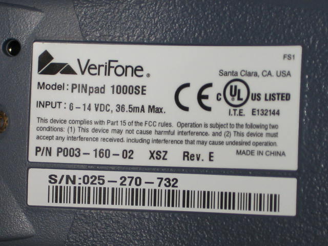 5 NEW VeriFone 1000SE POS Credit Card PINpad Lot Set NR 2