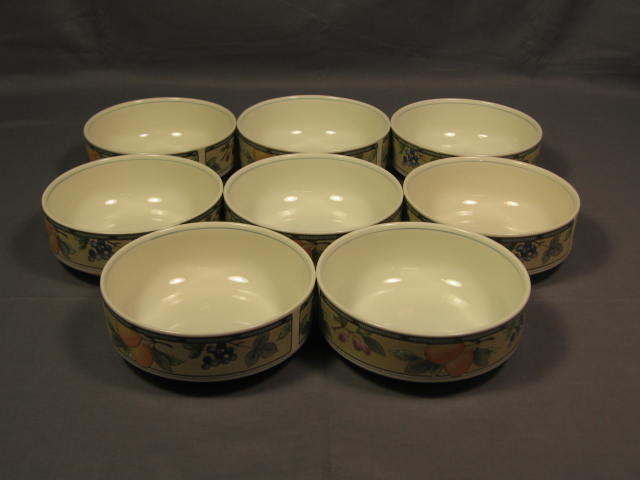 16 Mikasa Garden Harvest Cereal Rimmed Soup Bowl Set NR 1