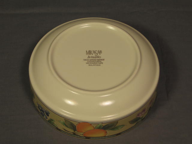 16 Mikasa Garden Harvest Cereal Rimmed Soup Bowl Set NR 3