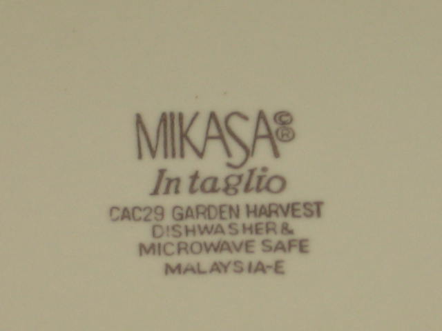 16 Mikasa Garden Harvest Cereal Rimmed Soup Bowl Set NR 4