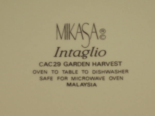 Mikasa Intaglio Garden Harvest Set Serving Bowl Platter 8