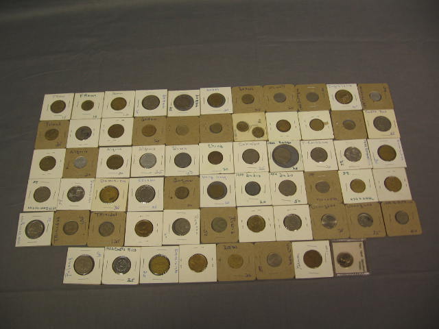250 Vintage Foreign Coin Lot European Asian 1900s-1980s 8