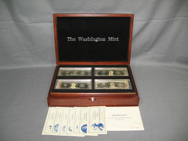 Washington Mint .999 Fine Silver Proof Dollar Set 28 Oz